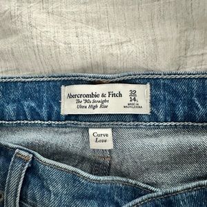 Abercrombie & Fitch Curve Love high rise straight leg jeans